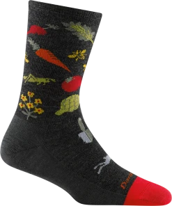 Darn Tough Women's Farmer's Market Crew Light | Charcoal Socks