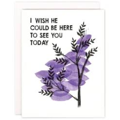 Heartell Press I Wish He Could Be Here Sympathy Card Greeting Cards