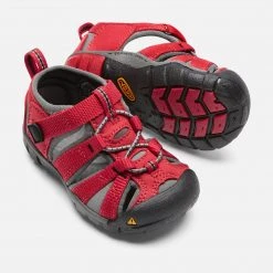 Keen Kids Toddler Seacamp | Racing Red/Gargoyle 10 Keen Kids Toddler Seacamp | Racing Red/Gargoyle