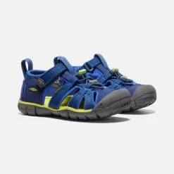 Keen Little Kids' Seacamp | Blue Depths/Chartreuse 13 Keen Little Kids' Seacamp | Blue Depths/Chartreuse
