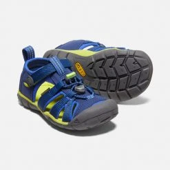 Keen Little Kids' Seacamp | Blue Depths/Chartreuse 12 Keen Little Kids' Seacamp | Blue Depths/Chartreuse