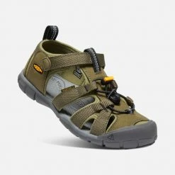 Keen Little Kids' Seacamp | Military Olive/Saffron 7 Keen Little Kids' Seacamp | Military Olive/Saffron