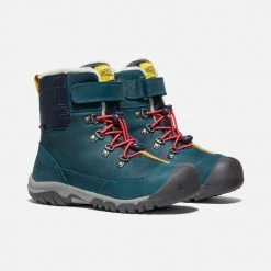 Keen Kids Youth Greta Boot | Blue Coral/Pink Peacock