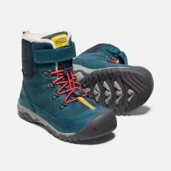 Keen Kids Youth Greta Boot | Blue Coral/Pink Peacock