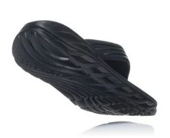 Hoka One One Men's Ora Recovery Flip | Black/Dark Gull Gray