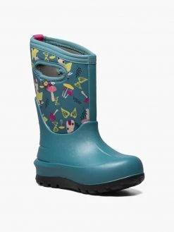 Bogs Kids' Neo-Classic Mushrooms | Teal Multi