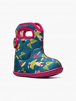 Kids Baby Bogs Mushrooms | Teal Multi 11 Kids Baby Bogs Mushrooms | Teal Multi