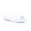 Oofos Women's OOahh Luxe Slide | White 2 Oofos Women's OOahh Luxe Slide | White