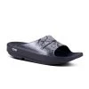 Oofos OOahh Luxe Slide | Black Snake Women's