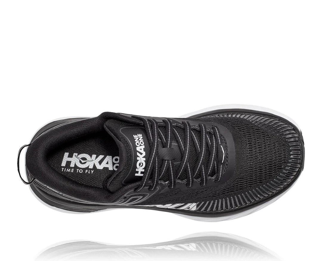 Hoka One One Women's Bondi 7 | Black/White 7 Hoka One One Women's Bondi 7 | Black/White