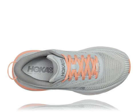 Hoka One One Women's Bondi 7 Wide | Harbor Mist/Sharkskin 7 Hoka One One Women's Bondi 7 Wide | Harbor Mist/Sharkskin