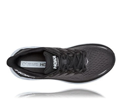 Hoka One One Men's Clifton 8 Wide | Black/White 7 Hoka One One Men's Clifton 8 Wide | Black/White