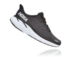 Hoka One One Women's Clifton 8 Wide | Black/White