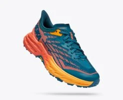 Hoka One One Women's Speedgoat 5 Wide | Blue Coral/Camellia