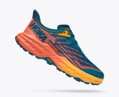 Hoka One One Women's Speedgoat 5 Wide | Blue Coral/Camellia