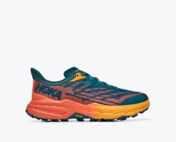 Hoka One One Women's Speedgoat 5 Wide | Blue Coral/Camellia