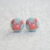 Jewelry Rachel O's - Crabs Fabric Button Earrings