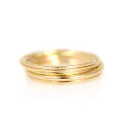 Mineral And Matter Jewelry Gold Smooth Stacking Ring | Size 9