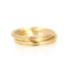 Mineral And Matter Gold Smooth Stacking Ring | Size 8