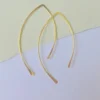 Linda Trent Jewelry Accessories & Sundries Curving Earring | Rose Gold