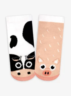 Pals Socks Kids' Socks | Cow And Pig