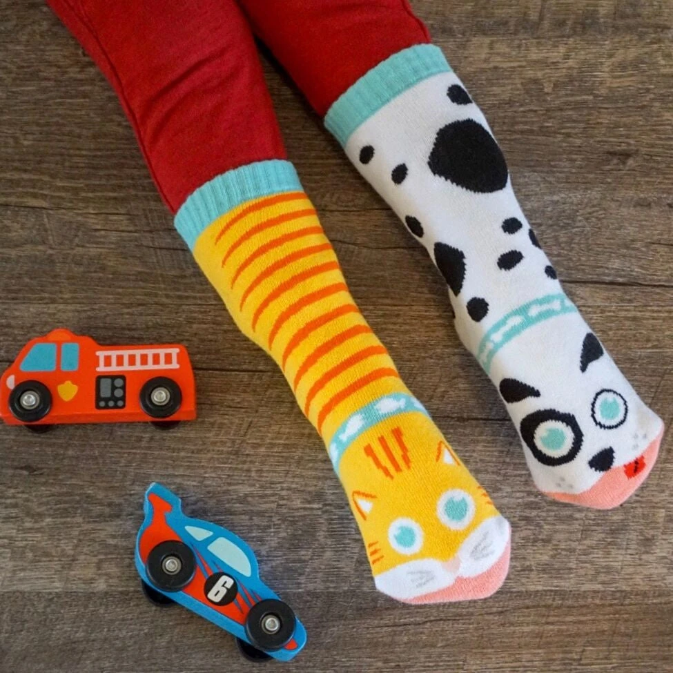 Pals Socks Kids' Socks | Cat And Dog 3 Pals Socks Kids' Socks | Cat And Dog