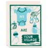 Heartell Press We Are Your Village New Baby Card 1 Heartell Press We Are Your Village New Baby Card