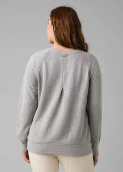 Prana Tops Women's Cozy Up Sweatshirt | Heather Grey