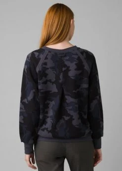Prana Women's Cozy Up Sweatshirt | Nautical Camo Tops