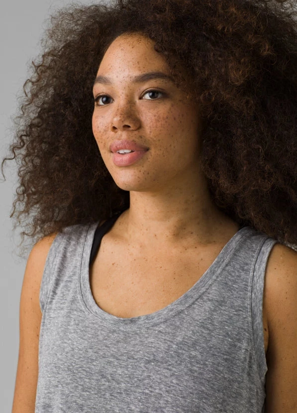 Prana Women's Cozy Up Tank | Heather Grey 5 Prana Women's Cozy Up Tank | Heather Grey
