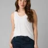 Prana Tops Women's Cozy Up Tank | White