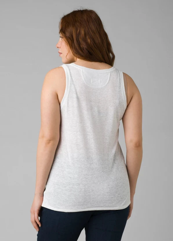Prana Tops Women's Cozy Up Tank | White 4 Prana Tops Women's Cozy Up Tank | White
