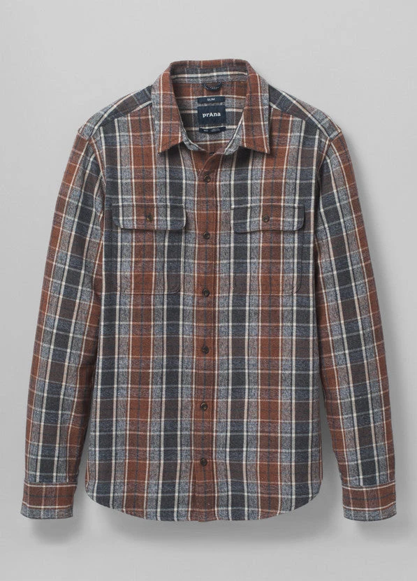 Prana Men's Westbrook Flannel Shirt | Clove 7 Prana Men's Westbrook Flannel Shirt | Clove