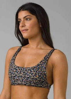 Prana Women's Shoreline Top | Black Petals Swim & Sun