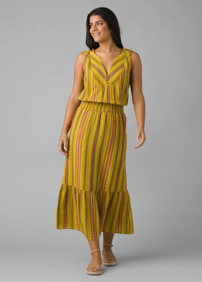 Prana Women's California Dreaming Dress | Leapfrog Stripe Bottoms 3 Prana Women's California Dreaming Dress | Leapfrog Stripe Bottoms
