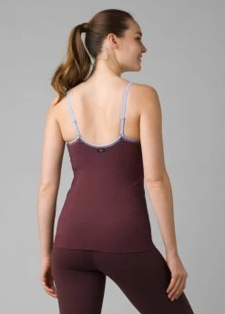 Prana Tops Women's Sopra Seamless Bra Tank | Rich Cocoa
