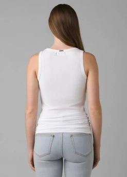 Prana Tops Women's Foundation Rib Tank | White