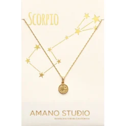 Amano Studio Tiny Zodiac Medallion Scorpio