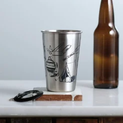 Vital Industries Camping Tools Tumbler | Charcoal Gifts & Home