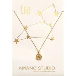 Amano Studio Tiny Zodiac Medallion Leo Accessories & Sundries