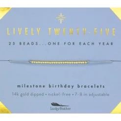 Lucky Feather Accessories & Sundries 25th Birthday Bracelet