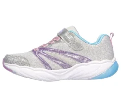 Skechers Youth S Lights | Silver/Lavender Kids