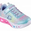 Skechers Kids' Flutter Heart Lights | Turquoise/Multi
