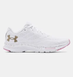 Under Armour Youth Charged Bandit | White/Faded Gold Kids