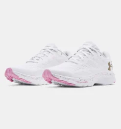 Under Armour Youth Charged Bandit | White/Faded Gold Kids