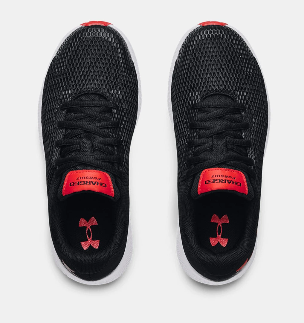Under Armour Youth Charged Pursuit 2 | Black/White/Red 5 Under Armour Youth Charged Pursuit 2 | Black/White/Red
