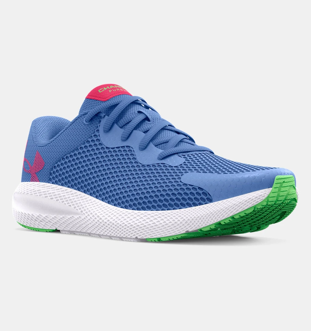 Under Armour Youth Charged Pursuit 2 | River/White/Cerise 3 Under Armour Youth Charged Pursuit 2 | River/White/Cerise