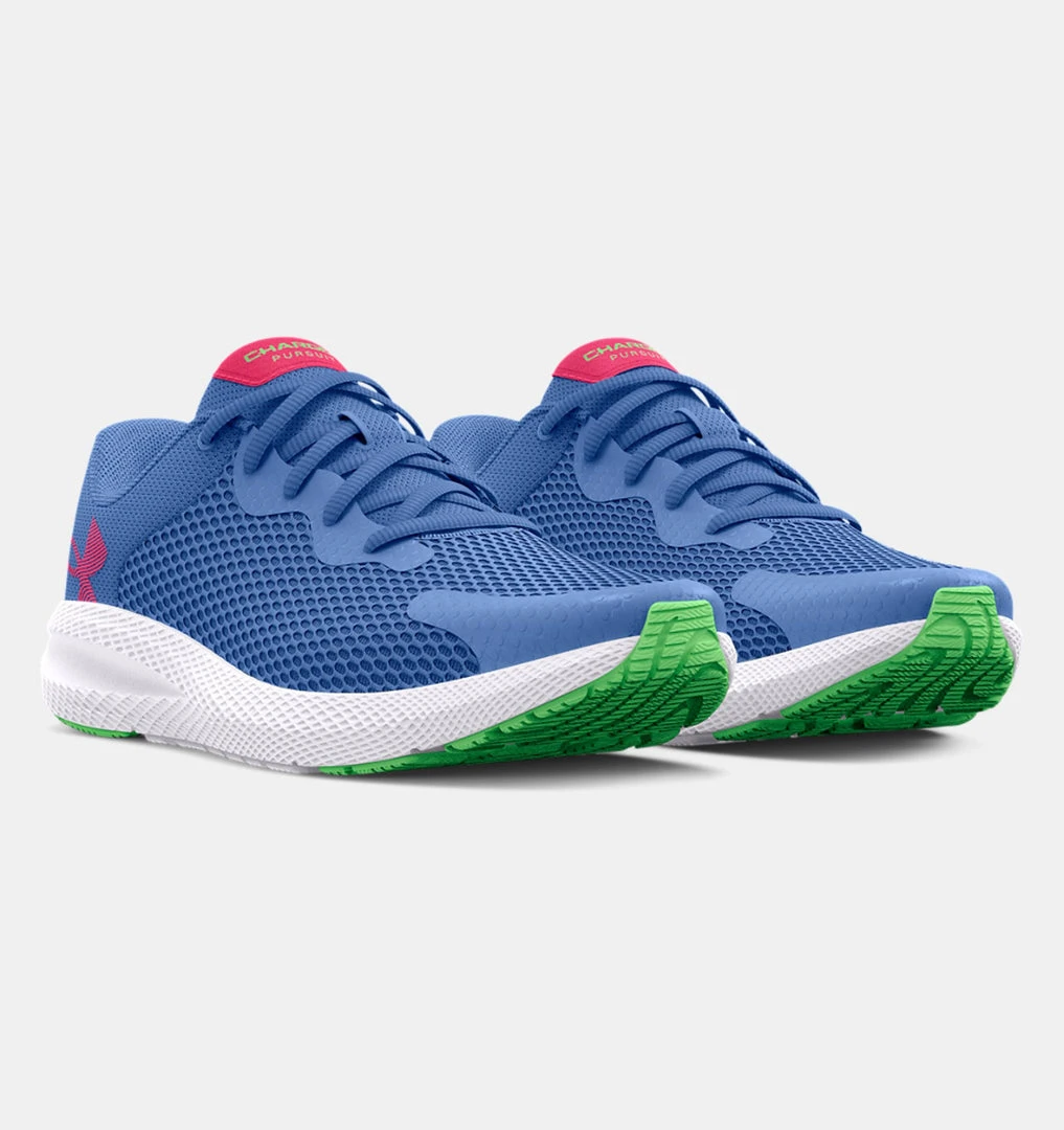 Under Armour Youth Charged Pursuit 2 | River/White/Cerise 9 Under Armour Youth Charged Pursuit 2 | River/White/Cerise