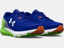 Under Armour Kids Youth Charged Rogue 3 | Royal/Quirky Lime/Midnight 10 Under Armour Kids Youth Charged Rogue 3 | Royal/Quirky Lime/Midnight
