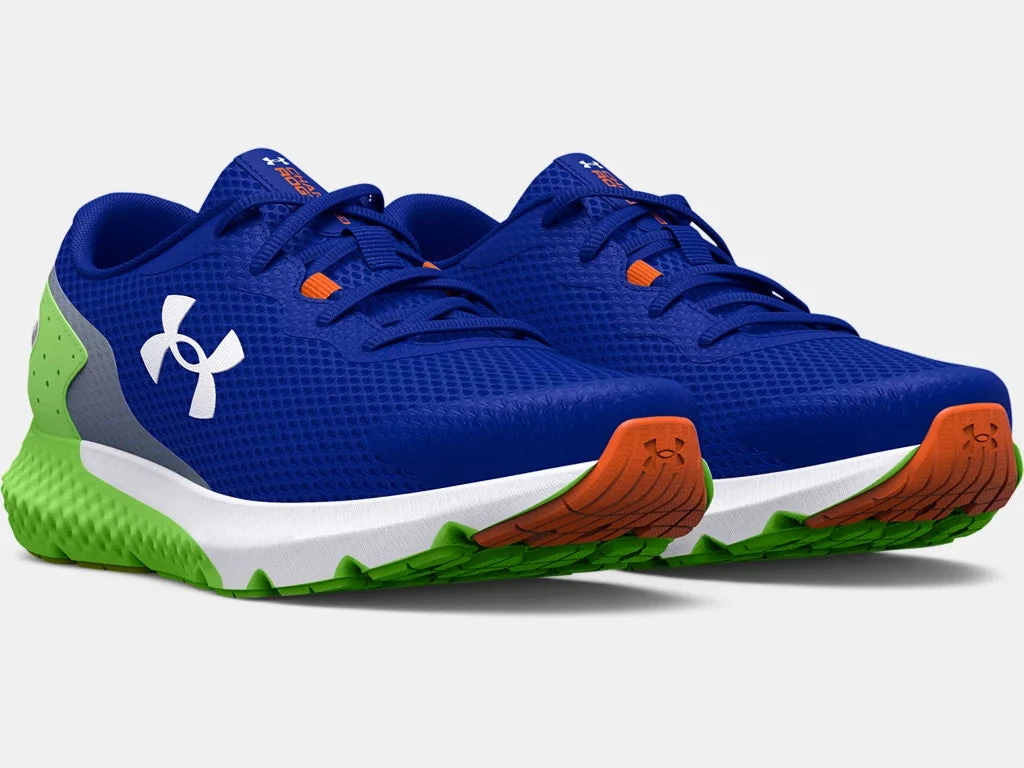 Under Armour Kids Youth Charged Rogue 3 | Royal/Quirky Lime/Midnight 6 Under Armour Kids Youth Charged Rogue 3 | Royal/Quirky Lime/Midnight